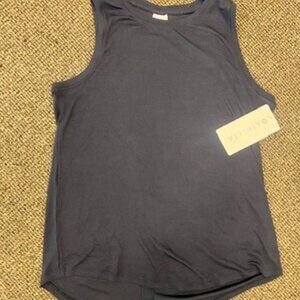 NWT! Dark Blue ATHLETA Open Back Rip Tank / Womens Size S